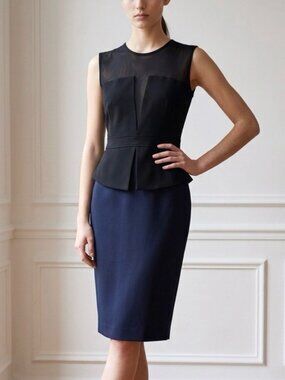 New LRK Sleeveless Sheath Midi Dress 8 Career Office Cocktail Event